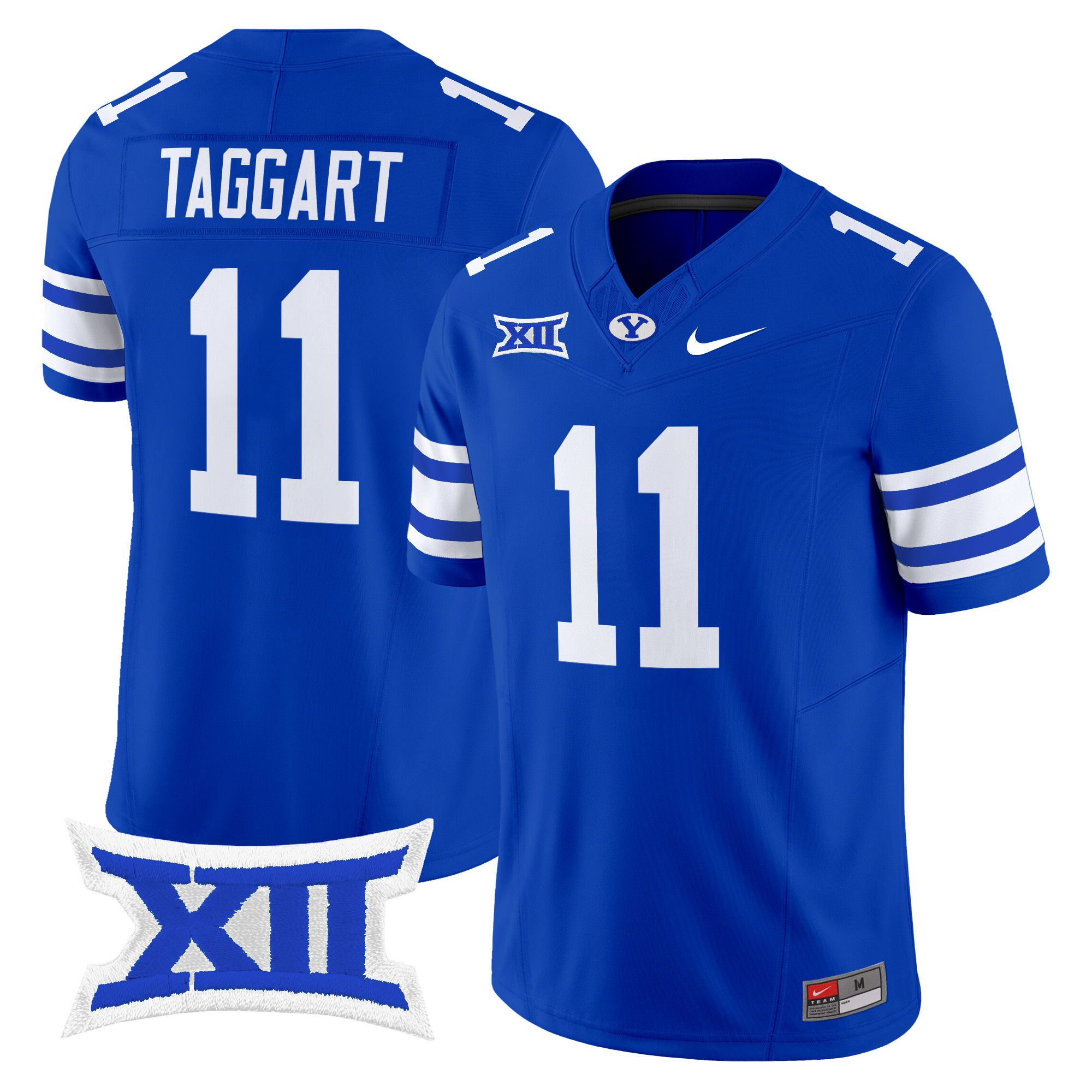 Men BYU Cougars #11 Taggart Blue Nike 2024 Vapor Limited NCAA Jersey style 1->more ncaa teams->NCAA Jersey